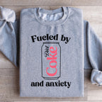 Fueled By Diet Coke & Anxiety Sweatshirt Peachy Sunday
