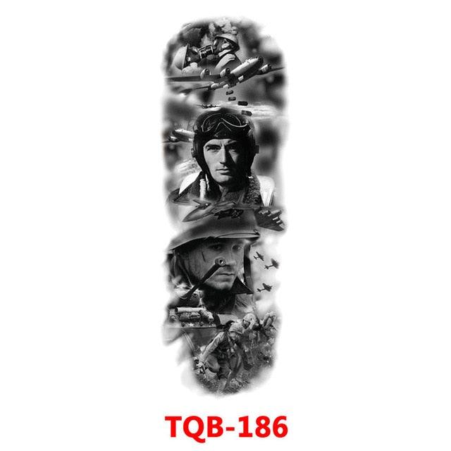 Full Arm Large Size Sleeve Temporary Sticker Dragon Tattoo Waterproof Body Art Realistic 3D Design For Mens Stevvex