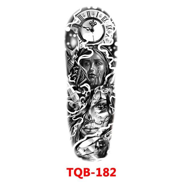 Full Arm Large Size Sleeve Temporary Sticker Dragon Tattoo Waterproof Body Art Realistic 3D Design For Mens Stevvex