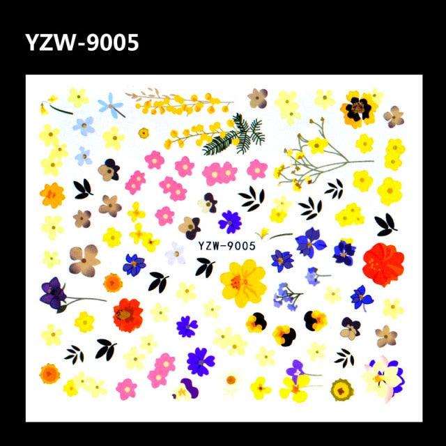 Full Beauty 1pc Black Flower Vine Nail Water Sticker Leaf Lace Design Slider Nail Art Decal Beauty Foils Decoration Nail Decals for Women Nail Art Stickers Water Transfer Decals Design Nail Art Supplies Manicure Acrylic Nail Foil Stencils Decorations Stevvex
