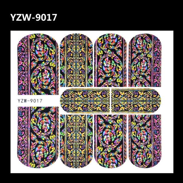 Full Beauty 1pc Black Flower Vine Nail Water Sticker Leaf Lace Design Slider Nail Art Decal Beauty Foils Decoration Nail Decals for Women Nail Art Stickers Water Transfer Decals Design Nail Art Supplies Manicure Acrylic Nail Foil Stencils Decorations Stevvex