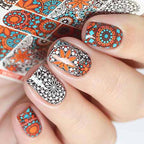 Full Beauty 1pc Black Flower Vine Nail Water Sticker Leaf Lace Design Slider Nail Art Decal Beauty Foils Decoration Nail Decals for Women Nail Art Stickers Water Transfer Decals Design Nail Art Supplies Manicure Acrylic Nail Foil Stencils Decorations Stevvex