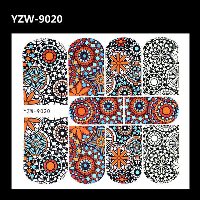 Full Beauty 1pc Black Flower Vine Nail Water Sticker Leaf Lace Design Slider Nail Art Decal Beauty Foils Decoration Nail Decals for Women Nail Art Stickers Water Transfer Decals Design Nail Art Supplies Manicure Acrylic Nail Foil Stencils Decorations Stevvex