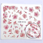 Full Beauty 1pc Black Flower Vine Nail Water Sticker Leaf Lace Design Slider Nail Art Decal Beauty Foils Decoration Nail Decals for Women Nail Art Stickers Water Transfer Decals Design Nail Art Supplies Manicure Acrylic Nail Foil Stencils Decorations Stevvex
