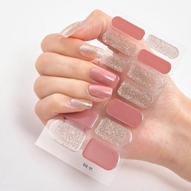 Full Cover Nail Stickers Designer Nail Decals Fashion Five Sorts of Nail Stickers  Nail Sticker set Nail Decoration Nail Strips 3D Nail Art Stickers Decal Slider Template Diy Nail Tool Decorations Nail Art Design Self Adhesive Luxury Designer Nail Sticker Stevvex