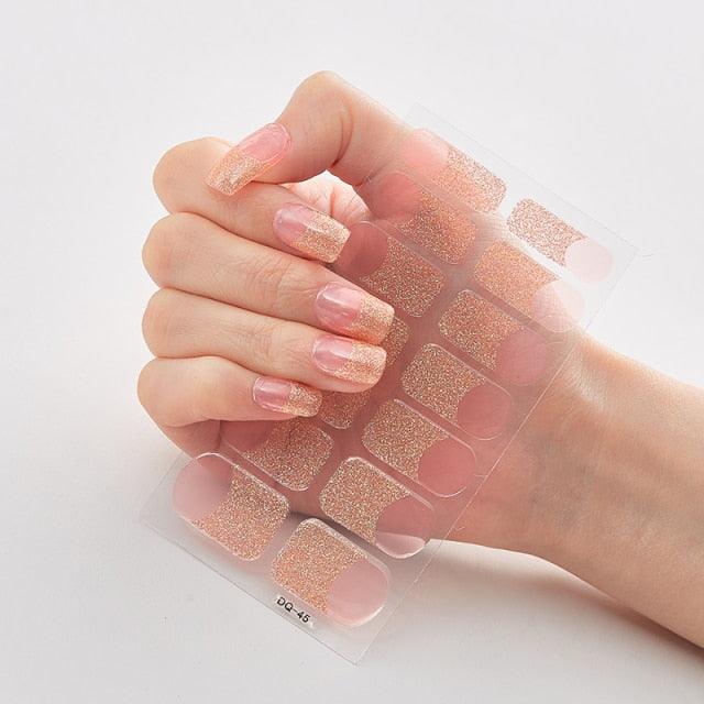 Full Cover Nail Stickers Designer Nail Decals Fashion Five Sorts of Nail Stickers  Nail Sticker set Nail Decoration Nail Strips 3D Nail Art Stickers Decal Slider Template Diy Nail Tool Decorations Nail Art Design Self Adhesive Luxury Designer Nail Sticker Stevvex