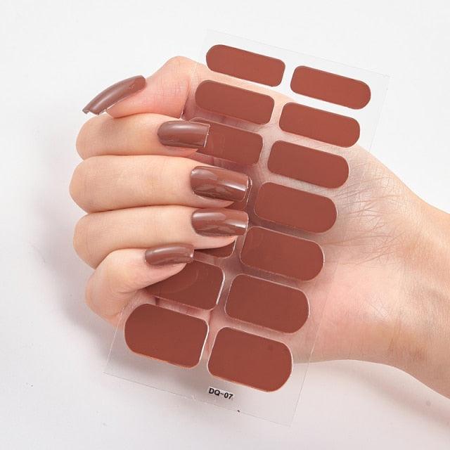 Full Cover Nail Stickers Designer Nail Decals Fashion Five Sorts of Nail Stickers  Nail Sticker set Nail Decoration Nail Strips 3D Nail Art Stickers Decal Slider Template Diy Nail Tool Decorations Nail Art Design Self Adhesive Luxury Designer Nail Sticker Stevvex