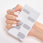 Full Cover Nail Stickers Nail Polish Nail Decoration Nails Sticker Designer Self Adhesive Nail Sticker Creative Nail Art Sticker Sticker Nail Decorations Accessories Metal Curve Stripe Lines Design Letter Nail Sticker Adhesive Decoration Template Stevvex