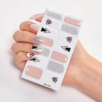 Full Cover Nail Stickers Nail Polish Nail Decoration Nails Sticker Designer Self Adhesive Nail Sticker Creative Nail Art Sticker Sticker Nail Decorations Accessories Metal Curve Stripe Lines Design Letter Nail Sticker Adhesive Decoration Template Stevvex