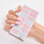 Full Cover Nail Stickers Nail Polish Nail Decoration Nails Sticker Designer Self Adhesive Nail Sticker Creative Nail Art Sticker Sticker Nail Decorations Accessories Metal Curve Stripe Lines Design Letter Nail Sticker Adhesive Decoration Template Stevvex