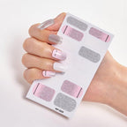 Full Cover Nail Stickers Nail Polish Nail Decoration Nails Sticker Designer Self Adhesive Nail Sticker Creative Nail Art Sticker Sticker Nail Decorations Accessories Metal Curve Stripe Lines Design Letter Nail Sticker Adhesive Decoration Template Stevvex