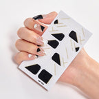 Full Cover Nail Stickers Nail Polish Nail Decoration Nails Sticker Designer Self Adhesive Nail Sticker Creative Nail Art Sticker Sticker Nail Decorations Accessories Metal Curve Stripe Lines Design Letter Nail Sticker Adhesive Decoration Template Stevvex