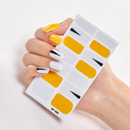 Full Cover Nail Stickers Nail Polish Nail Decoration Nails Sticker Designer Self Adhesive Nail Sticker Creative Nail Art Sticker Sticker Nail Decorations Accessories Metal Curve Stripe Lines Design Letter Nail Sticker Adhesive Decoration Template Stevvex