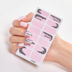 Full Cover Nail Stickers Nail Polish Nail Decoration Nails Sticker Designer Self Adhesive Nail Sticker Creative Nail Art Sticker Sticker Nail Decorations Accessories Metal Curve Stripe Lines Design Letter Nail Sticker Adhesive Decoration Template Stevvex