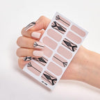 Full Cover Nail Stickers Nail Polish Nail Decoration Nails Sticker Designer Self Adhesive Nail Sticker Creative Nail Art Sticker Sticker Nail Decorations Accessories Metal Curve Stripe Lines Design Letter Nail Sticker Adhesive Decoration Template Stevvex