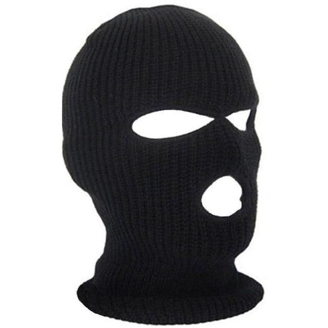 Full Face Cover Ski Mask Hat 3 Holes Balaclava Army Tactical CS Windproof Knit Beanies Bonnet Winter Warm Unisex Caps Neck Gaiter, Winter Balaclava Warm Knit Beanie for Outdoor Sports Outdoor Full Face Cover Thermal Ski Mask One Size Stevvex