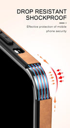 Full Leather Case For iPhone Leather Super Slim Leather Wrapped Phone Case For iPhone 13 11 12 Pro Max Mini X XR XS Max Elegant Purple Soft  Silicone Shockproof Cover