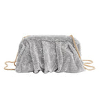 Full of Diamond Pleated Clouds Dinner Bag One Shoulder Crossbody Clamp Women's Bag (MAC257)