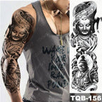 Full Women Man Realistic Waterproof Temporary Tattoo Tiger Stickers Luxury Big Design For Arm Thigh