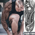Full Women Man Realistic Waterproof Temporary Tattoo Tiger Stickers Luxury Big Design For Arm Thigh