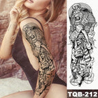 Full Women Man Realistic Waterproof Temporary Tattoo Tiger Stickers Luxury Big Design For Arm Thigh