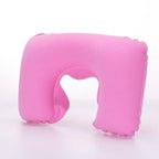 Functional Inflatable Neck Pillow Inflatable U Shaped Travel Pillow Car Head Neck Rest Air Cushion for Travel Neck Pillow Functional U-Shape Travel Pillow For Airplane Inflatable Neck Pillow Travel Accessories Comfortable Sleep Pillows