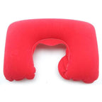 Functional U-Shape Travel Pillow For Airplane Inflatable Neck Pillow Travel Accessories Comfortable Sleep Pillows Inflatable Neck Pillow Inflatable U Shaped Travel Pillow Car Head Neck Rest Air Cushion For Travel Neck Pillow Stevvex
