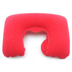 Functional U-Shape Travel Pillow For Airplane Inflatable Neck Pillow Travel Accessories Comfortable Sleep Pillows Inflatable Neck Pillow Inflatable U Shaped Travel Pillow Car Head Neck Rest Air Cushion For Travel Neck Pillow Stevvex