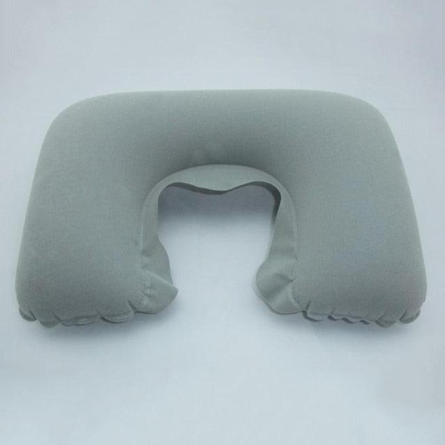 Functional U-Shape Travel Pillow For Airplane Inflatable Neck Pillow Travel Accessories Comfortable Sleep Pillows Inflatable Neck Pillow Inflatable U Shaped Travel Pillow Car Head Neck Rest Air Cushion For Travel Neck Pillow Stevvex