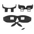 Funny Black Lazy Periscope Horizontal Reading TV Lightweight Sit View Glasses Lie Down Unisex Wide Use Glasses Stevvex