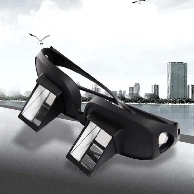Funny Black Lazy Periscope Horizontal Reading TV Lightweight Sit View Glasses Lie Down Unisex Wide Use Glasses Stevvex