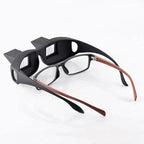 Funny Black Lazy Periscope Horizontal Reading TV Lightweight Sit View Glasses Lie Down Unisex Wide Use Glasses Stevvex