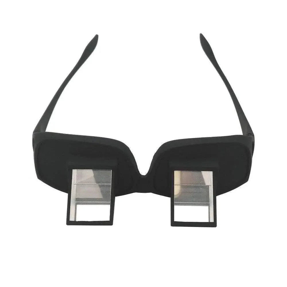 Funny Black Lazy Periscope Horizontal Reading TV Lightweight Sit View Glasses Lie Down Unisex Wide Use Glasses Stevvex