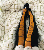 Funny Chicken Long Socks Fashion Cotton Funny 3D Unisex Over Knee High Socks Halloween Christmas Cartoon Gift Socks Fun Thigh Highs Chicken Legs Socks For Men And Women