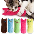 Funny Colorful Teeth Grinding Catnip Toys Cute Kitten Chewing Toy Stuffed Toys For Pets Soft Cat Toys Stevvex