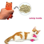 Funny Colorful Teeth Grinding Catnip Toys Cute Kitten Chewing Toy Stuffed Toys For Pets Soft Cat Toys Stevvex
