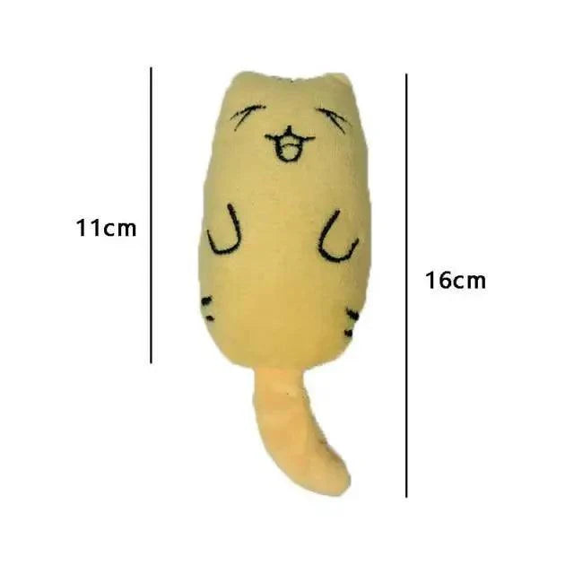Funny Colorful Teeth Grinding Catnip Toys Cute Kitten Chewing Toy Stuffed Toys For Pets Soft Cat Toys Stevvex