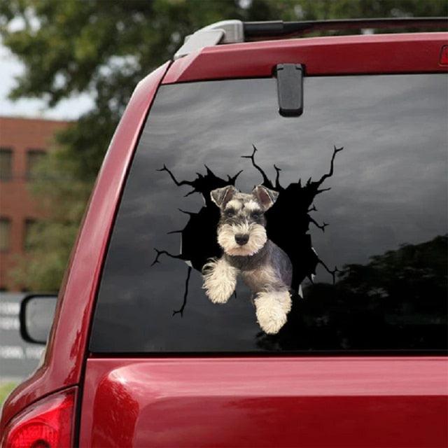 Funny Dog Head In The Crack Vinyl Car Funny Dog Head In The Crack Vinyl Car Stickers Decals Motorcycle Accessories Car-window Decorative Goods Broken Glass Sticker Car Stickers Decals Motorcycle Accessories Car-window Decorative Goods Pvc Car Sticker Stevvex