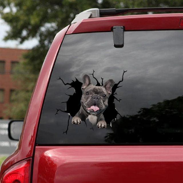 Funny Dog Head In The Crack Vinyl Car Funny Dog Head In The Crack Vinyl Car Stickers Decals Motorcycle Accessories Car-window Decorative Goods Broken Glass Sticker Car Stickers Decals Motorcycle Accessories Car-window Decorative Goods Pvc Car Sticker Stevvex