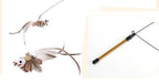 Funny Feather Bird with Bell Cat Stick Toy for Kitten Playing Teaser Wand Toy Cat Supplies Interactive Wiggle Moving Cat Kicker Toy with Plush Interactive Cat Toys Fun Toy For Cat Exercise Stevvex