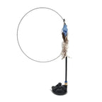 Funny Feather Bird with Bell Cat Stick Toy for Kitten Playing Teaser Wand Toy Cat Supplies Interactive Wiggle Moving Cat Kicker Toy with Plush Interactive Cat Toys Fun Toy For Cat Exercise Stevvex