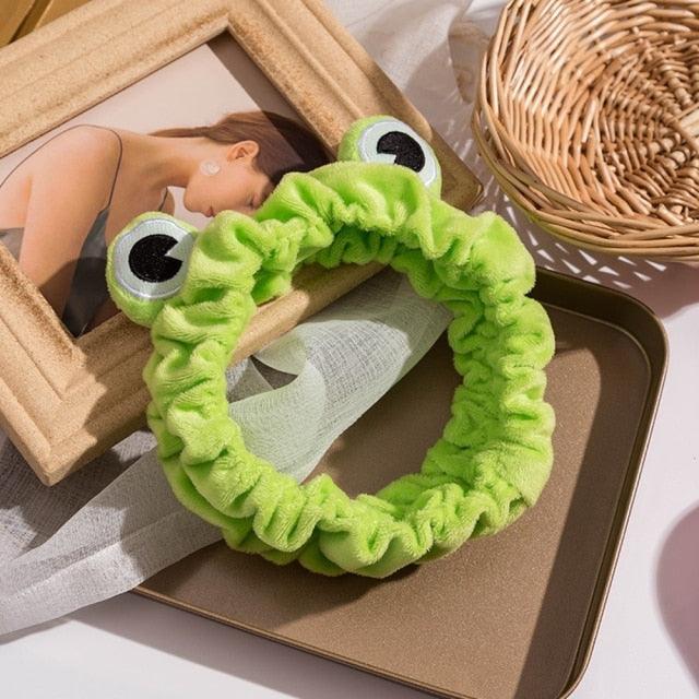 Funny Frog Makeup Headband Wide-brimmed Elastic Hairbands Cute Girls Hair Bands Women Hair Accessories Girls Hairband Gorgeous Hair Accessories For Women Stevvex