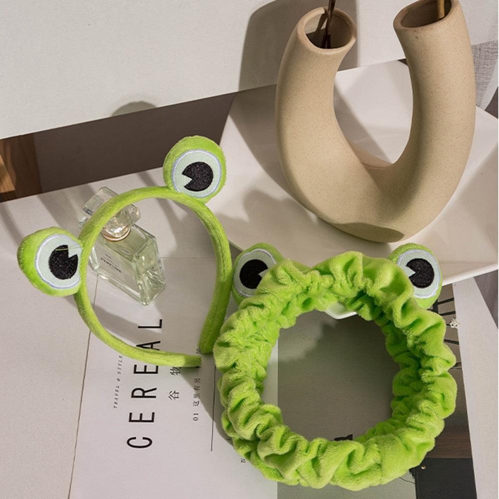 Funny Frog Makeup Headband Wide-brimmed Elastic Hairbands Cute Girls Hair Bands Women Hair Accessories Girls Hairband Gorgeous Hair Accessories For Women Stevvex