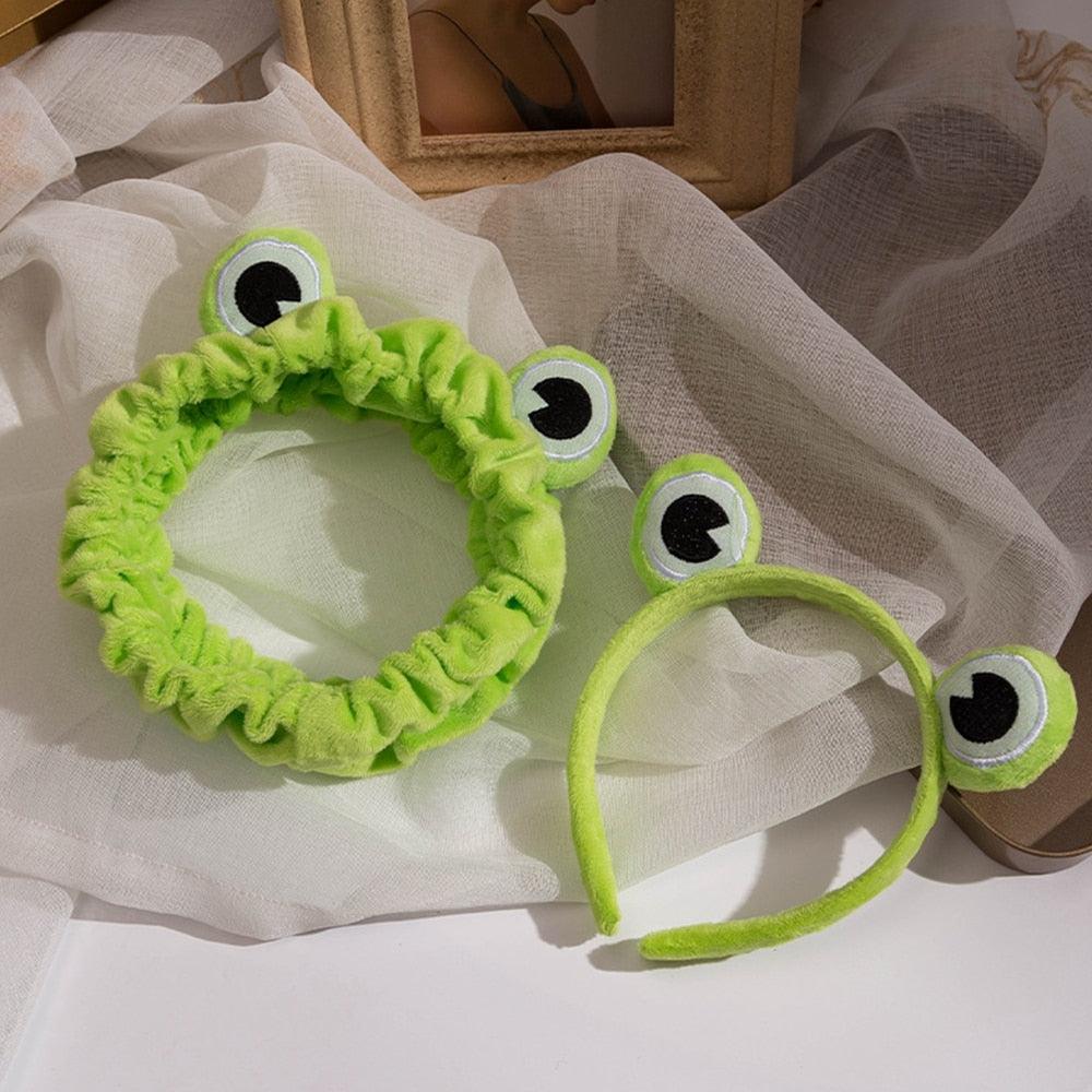 Funny Frog Makeup Headband Wide-brimmed Elastic Hairbands Cute Girls Hair Bands Women Hair Accessories Girls Hairband Gorgeous Hair Accessories For Women Stevvex