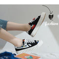 Funny Yellow Cartoon Design Sneakers Women Casual Fashion New Flat Vulcanized Sneakers Lace Up Canvas Shoes Men Comfortable Canvas Flats Summer Fashion Lace-up Sneakers Stevvex