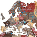 3D Wooden World Map Fusion Enjoy The Wood