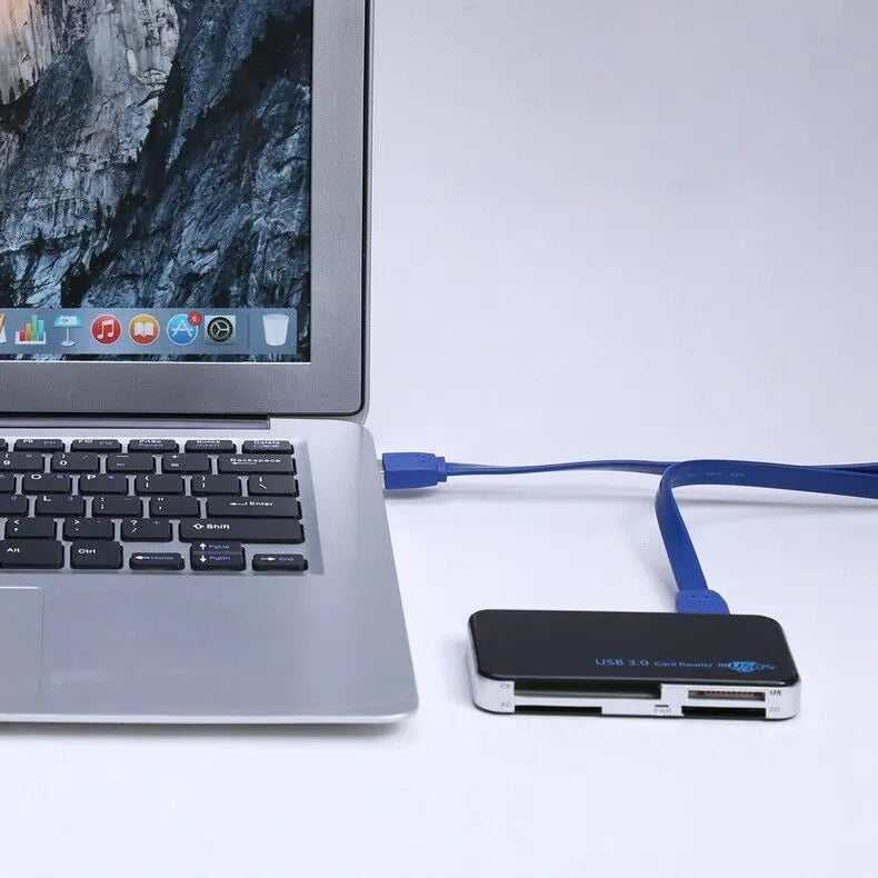 USB 3.0 Memory Card Reader Adapter 5GBPS Fit For CF/TF/SD/Micro SD/XD/M2/MS Card Pi-Mart