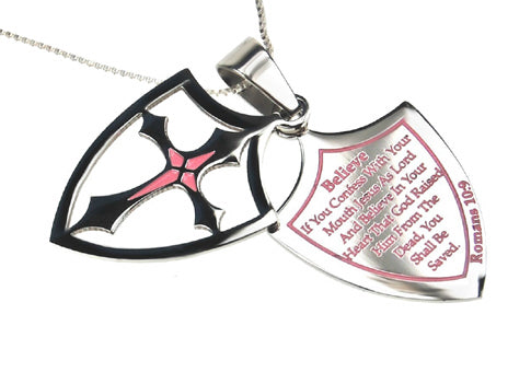 2 Piece Shield Cross Necklace KingdomWear