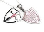 2 Piece Shield Cross Necklace KingdomWear