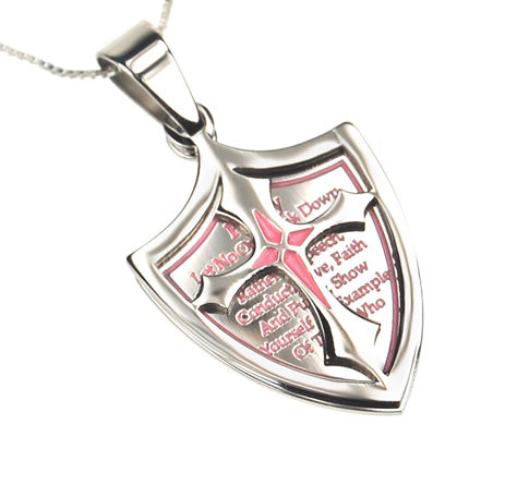 2 Piece Shield Cross Necklace KingdomWear